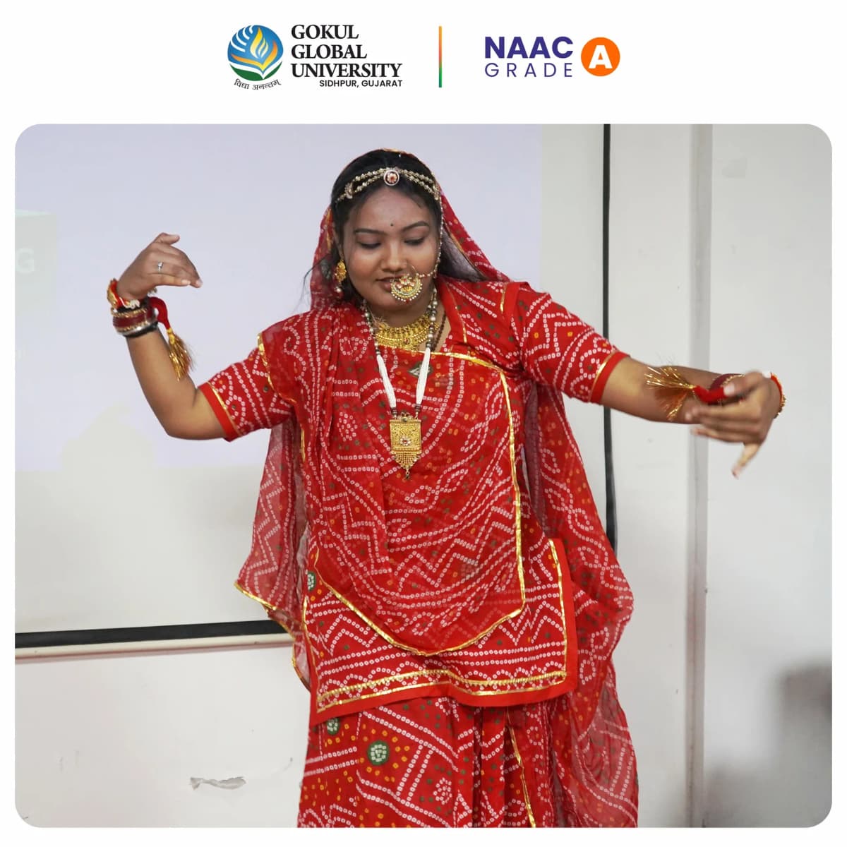 Gokul Global University Dance Photos