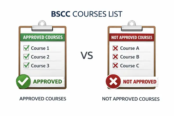 BSCC approved and not approved courses list