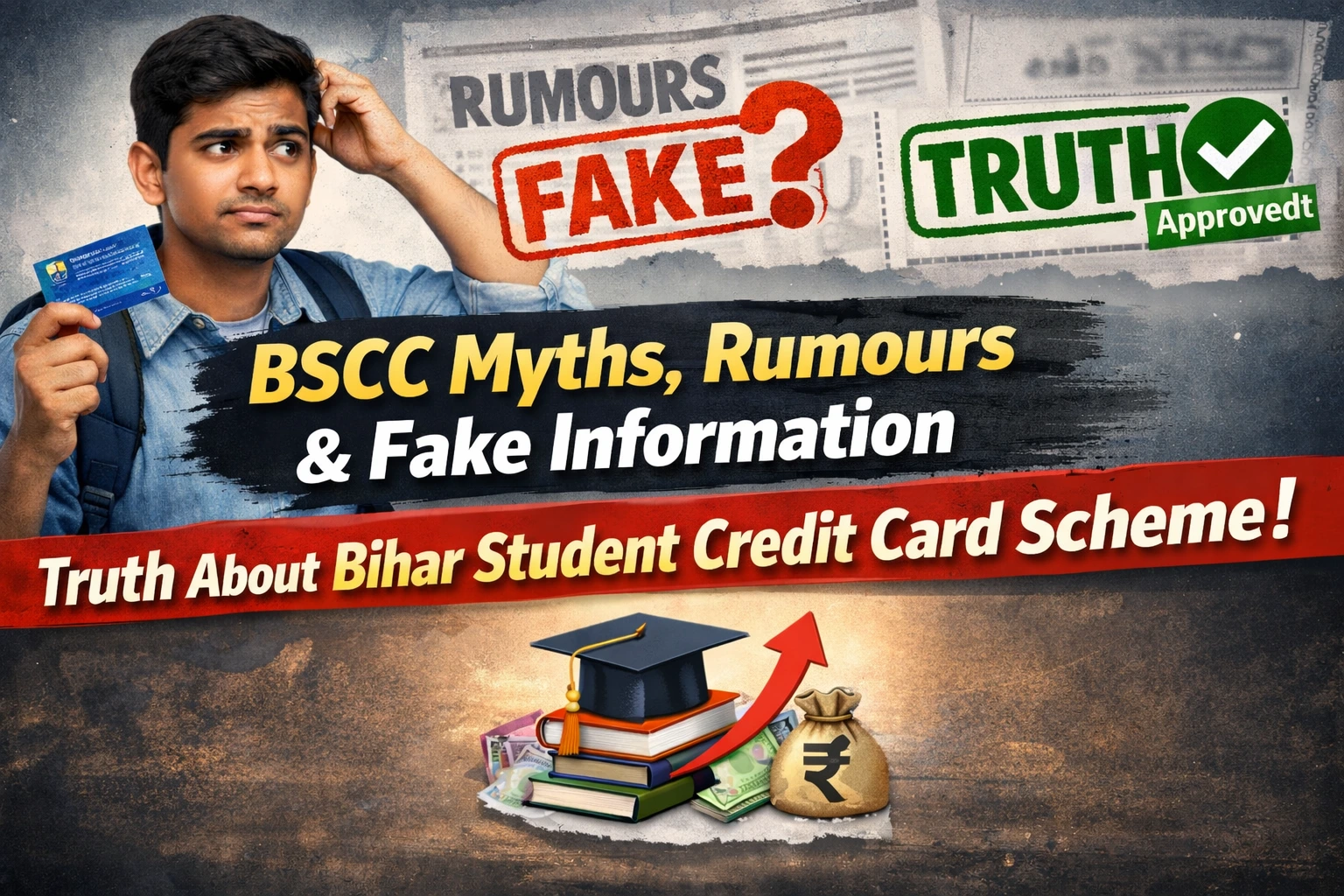 Truth about BSCC myths rumours and fake information in Bihar Student Credit Card Scheme