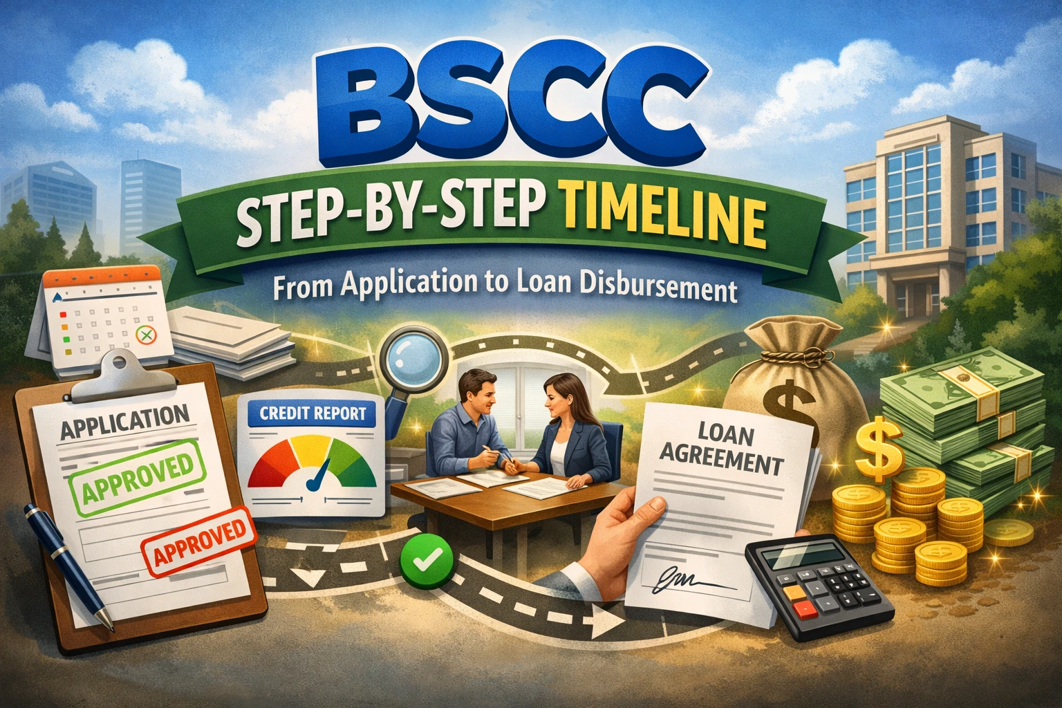 BSCC step by step timeline from application approval to loan disbursement